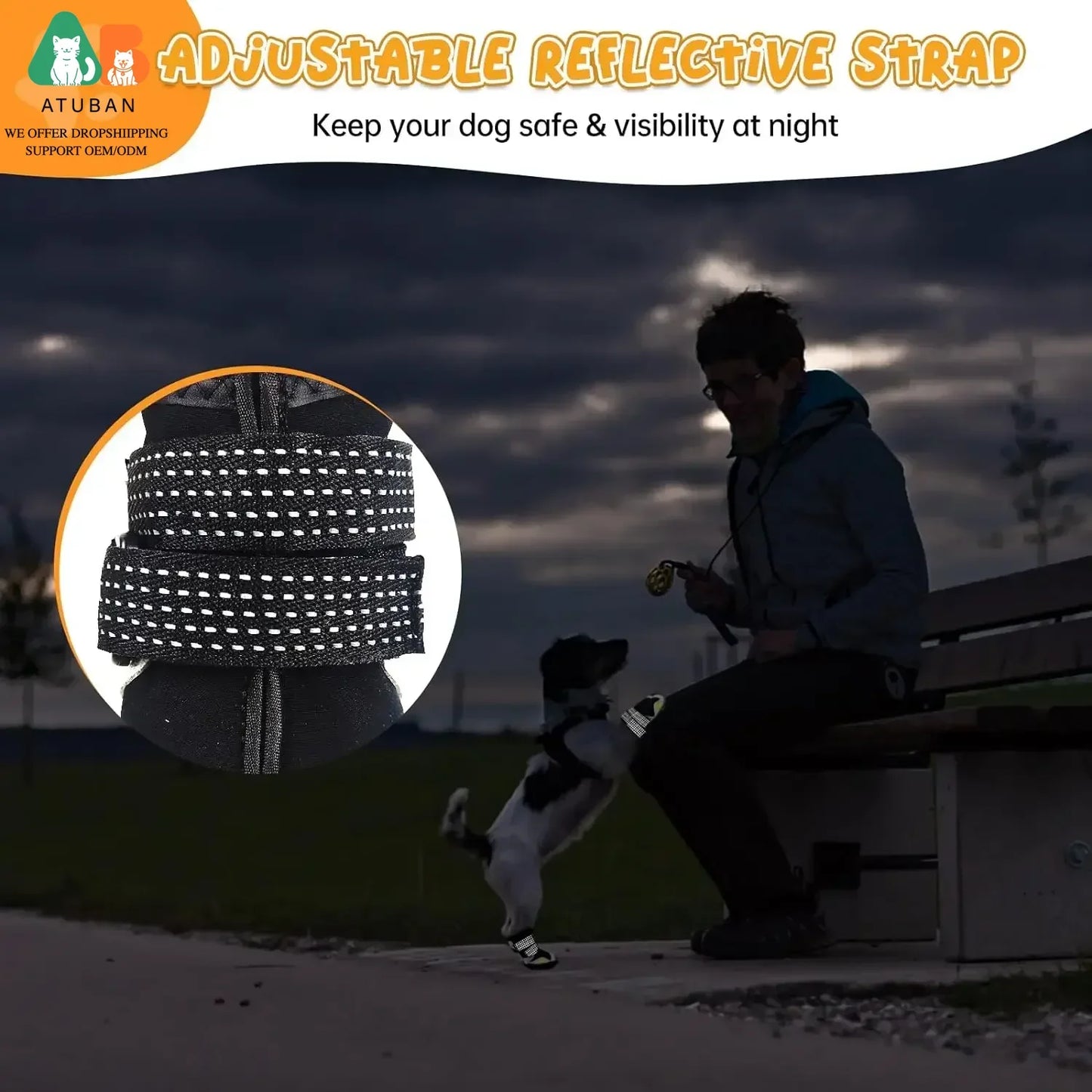 Waterproof Dog Boots | Protective Shoes for Medium & Large Dogs