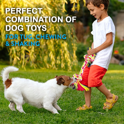 11-Piece Dog Rope Toy Set for Small & Medium Dogs | Interactive Chew & Tug Toys