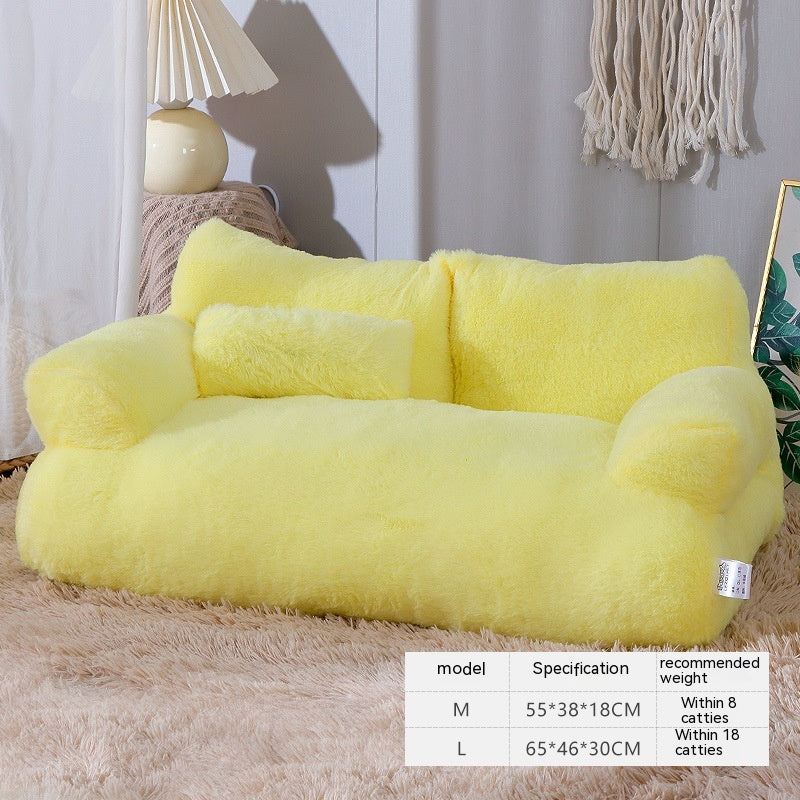 Luxury Cat Sofa Bed | Plush Lounge Bed for Small Cats