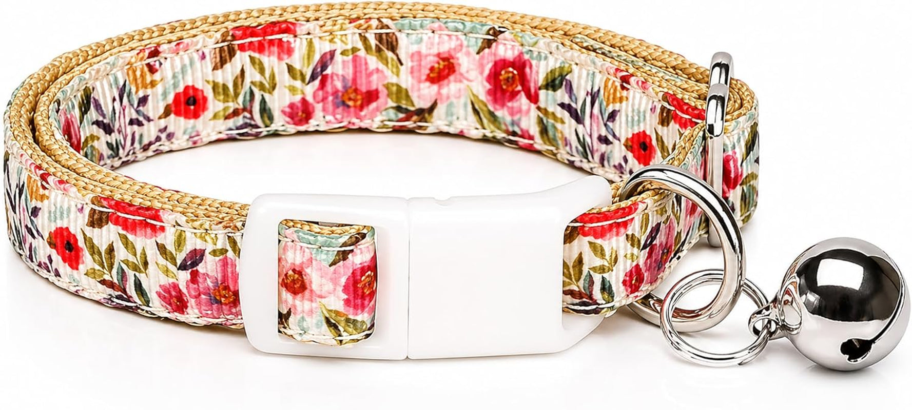 Summer Blooms Pet Collar | Adjustable Floral Collar for Cats, Puppies & Dogs