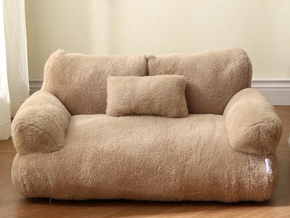 Luxury Cat Sofa Bed | Plush Lounge Bed for Small Cats