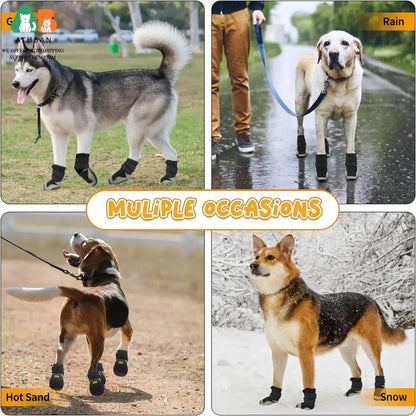 Waterproof Dog Boots | Protective Shoes for Medium & Large Dogs