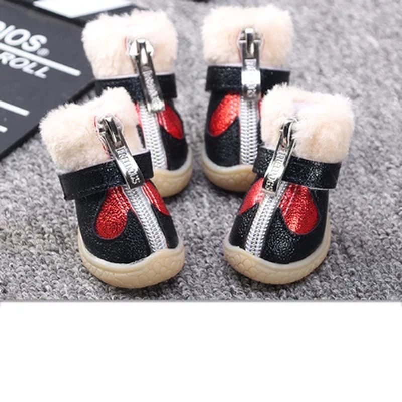 Waterproof Winter Dog Boots | Warm Anti-Slip Shoes for Small Dogs