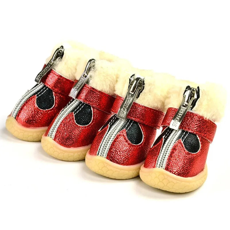 Waterproof Winter Dog Boots | Warm Anti-Slip Shoes for Small Dogs