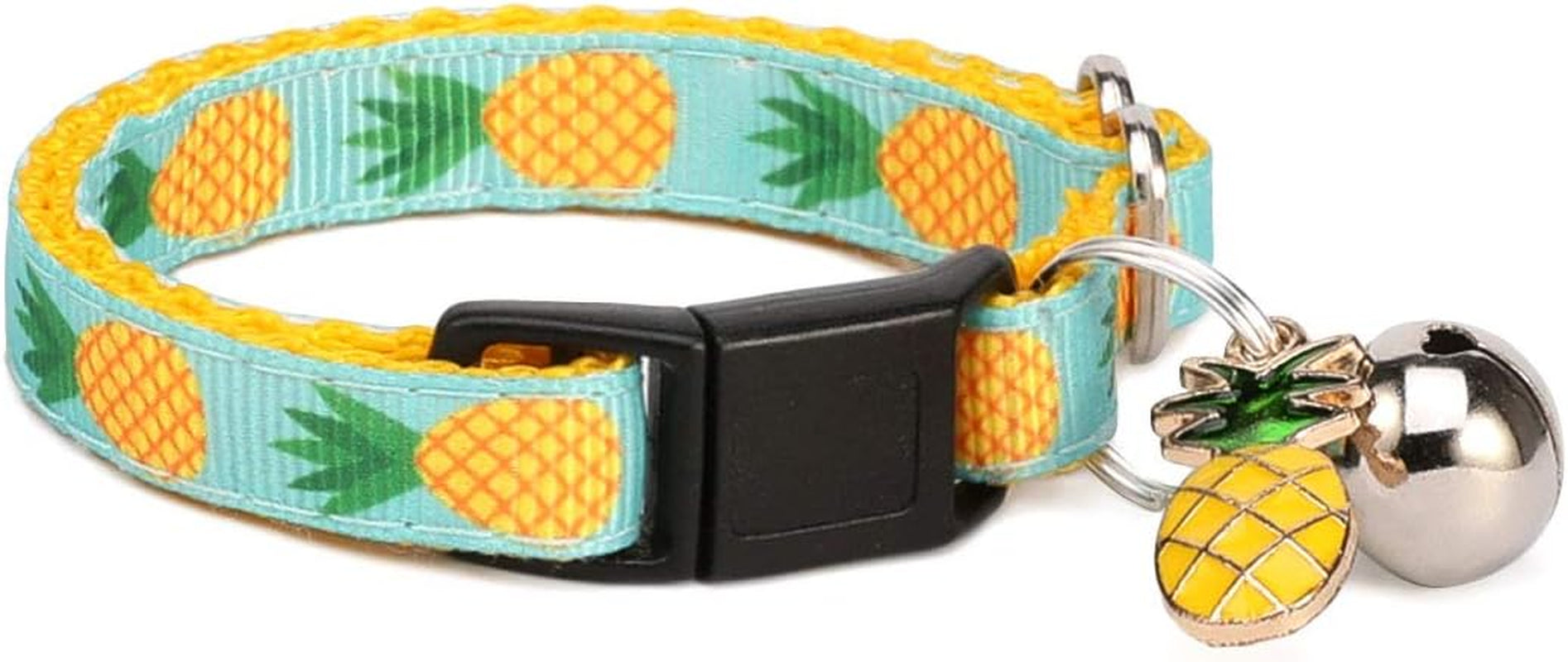 Tropical Pineapple Pet Collar | Adjustable Collar for Cats, Puppies & Small Dogs