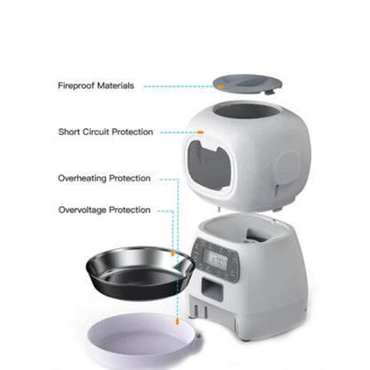 Smart Automatic Pet Feeder | Timed Food Dispenser for Cats & Dogs