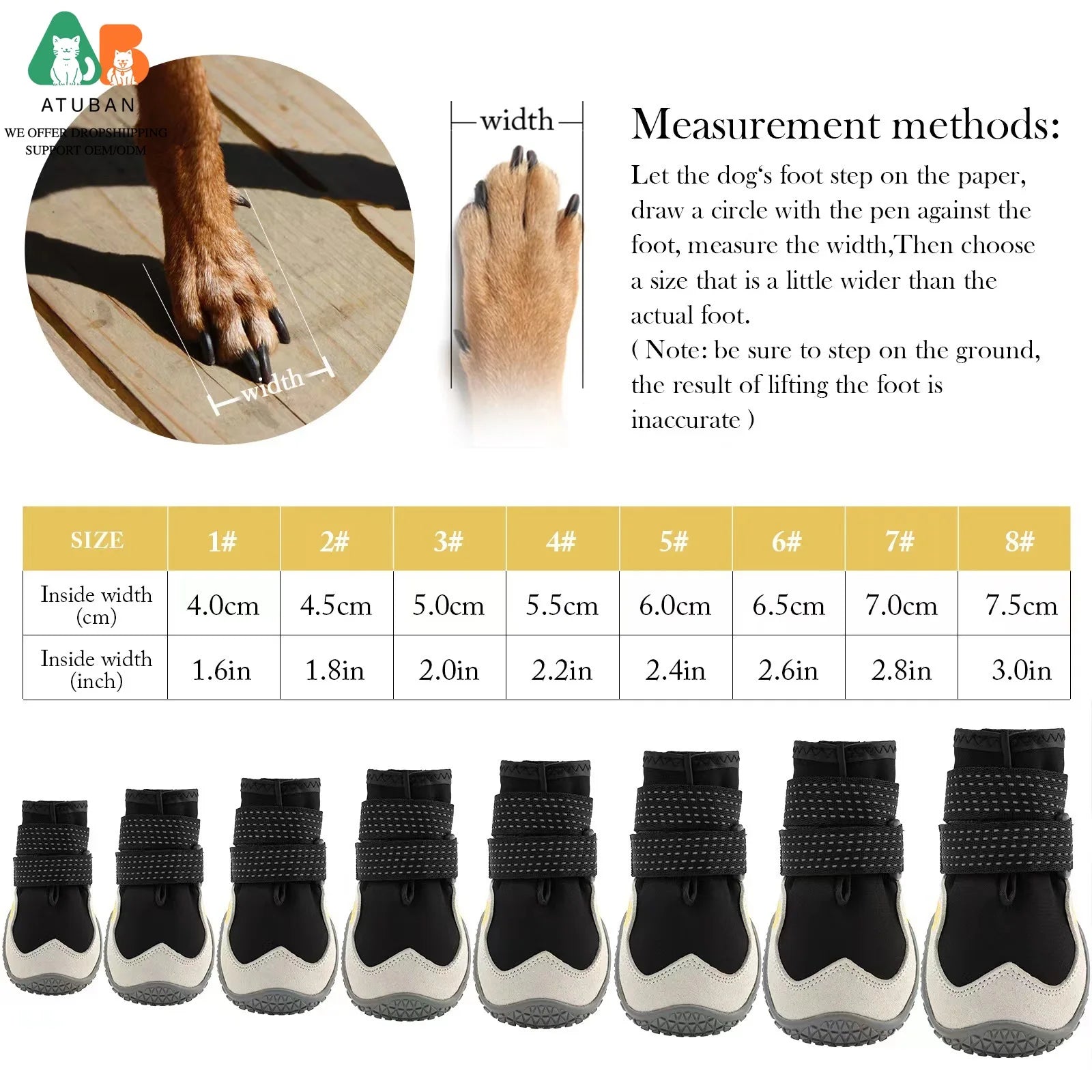 Waterproof Dog Boots | Protective Shoes for Medium & Large Dogs