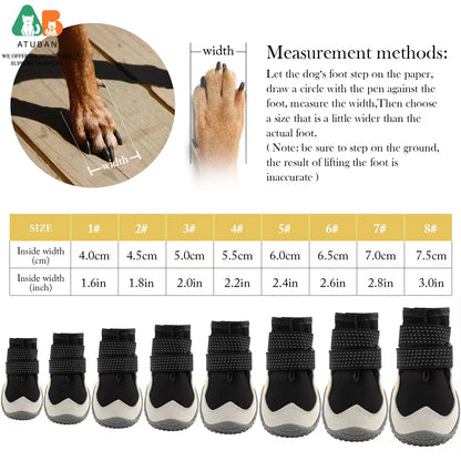 Waterproof Dog Boots | Protective Shoes for Medium & Large Dogs