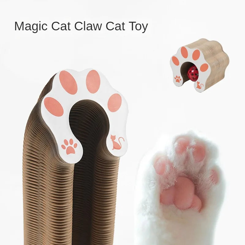 Magic Organ Cat Scratcher | Foldable Corrugated Cardboard Scratch Toy