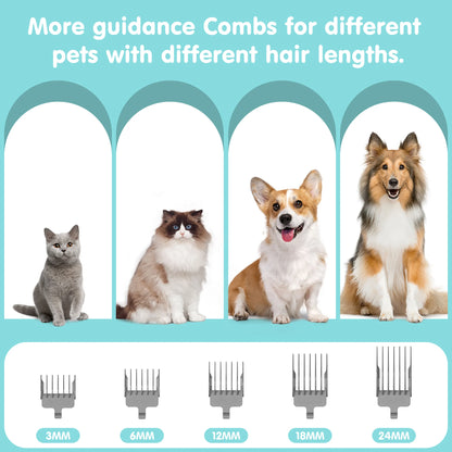 Professional 6-in-1 Pet Grooming Vacuum Kit