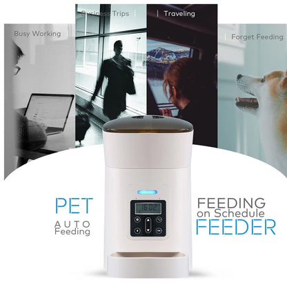 Smart Automatic Pet Feeder | Timed Food Dispenser for Cats & Dogs