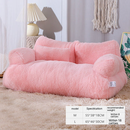 Luxury Cat Sofa Bed | Plush Lounge Bed for Small Cats