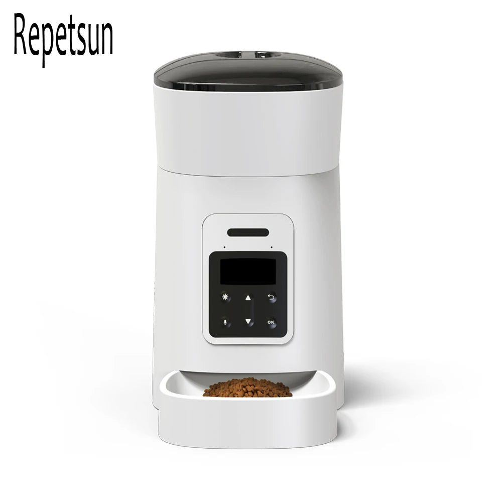 Smart Automatic Pet Feeder | Timed Food Dispenser for Cats & Dogs