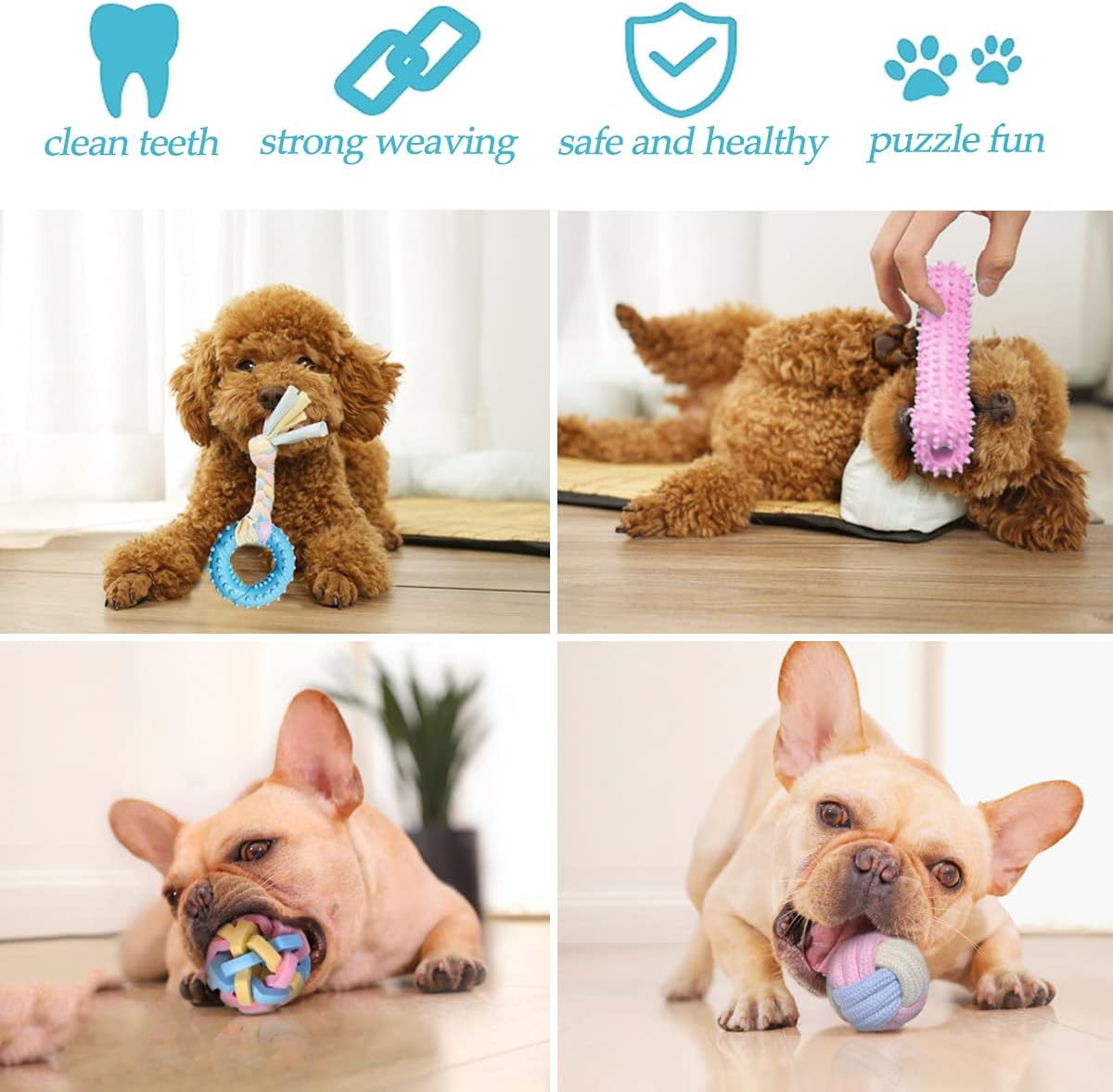 Interactive Puppy Toy Set | 12 Durable Toys for Chewing, Training & Play