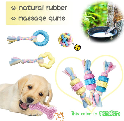 Interactive Puppy Toy Set | 12 Durable Toys for Chewing, Training & Play