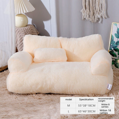 Luxury Cat Sofa Bed | Plush Lounge Bed for Small Cats