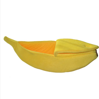 Banana Pet Bed – Cozy Sleeping Bag for Cats