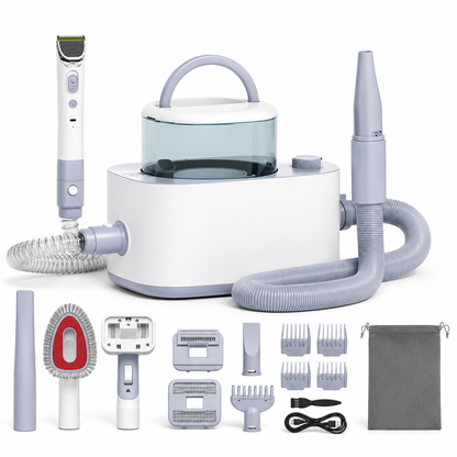 9-in-1 Dog Grooming Vacuum Kit with Dryer, Clippers & 3L Dust Box