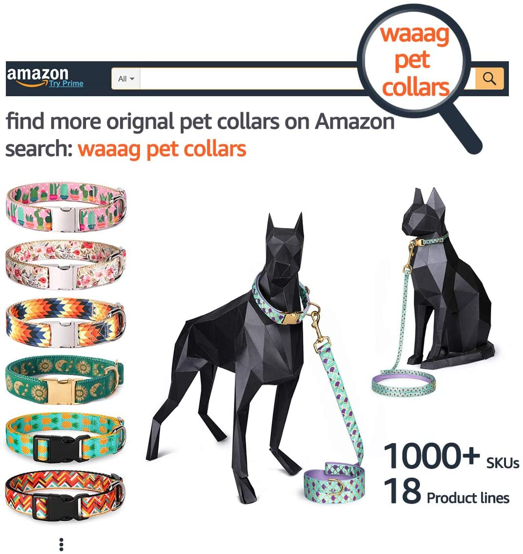 Tropical Pineapple Pet Collar | Adjustable Collar for Cats, Puppies & Dogs
