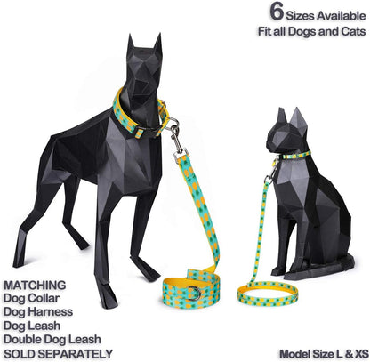 Tropical Pineapple Pet Collar | Adjustable Collar for Cats, Puppies & Small Dogs