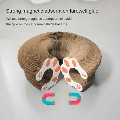 Magic Organ Cat Scratcher | Foldable Corrugated Cardboard Scratch Toy