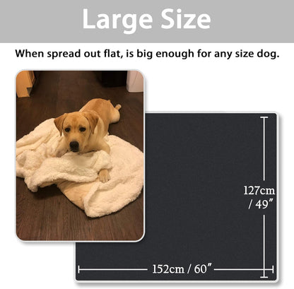 Large Dog Blanket | Ultra Soft Fleece Throw for Beds, Sofas & Travel