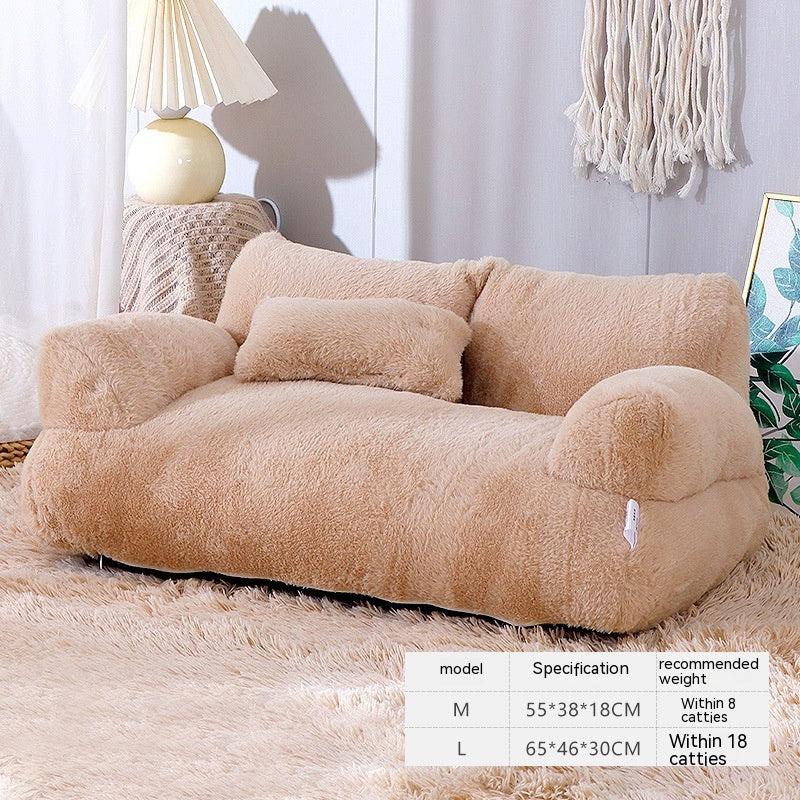 Luxury Cat Sofa Bed | Plush Lounge Bed for Small Cats