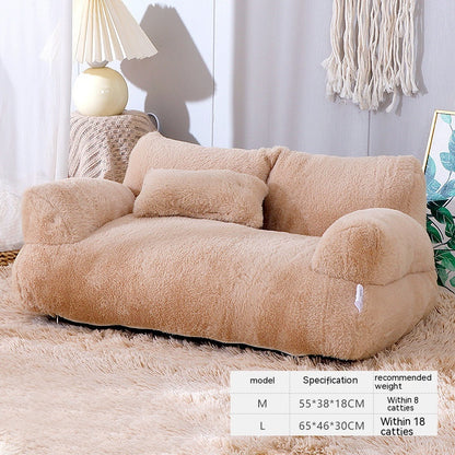 Luxury Cat Sofa Bed | Plush Lounge Bed for Small Cats