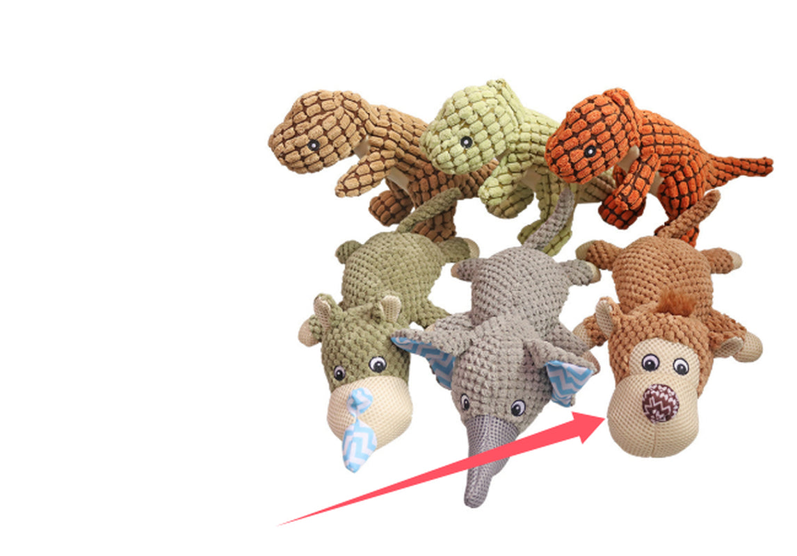 Interactive Plush Dog Toy | Squeaky Puzzle Toy for Small & Medium Dogs