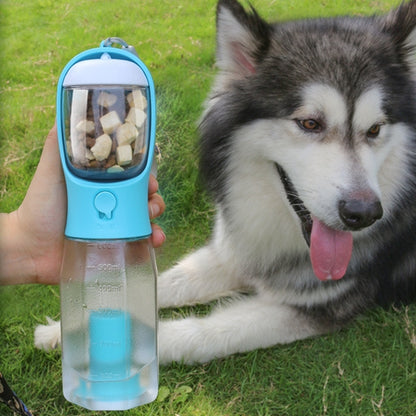 3-in-1 Portable Pet Water Bottle – Food Container, Water Dispenser & Poop Bag Holder